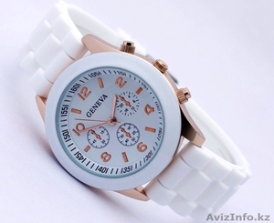 Красочные силиконовые часы-браслет для женщин + подарок - Изображение #3, Объявление #1004384