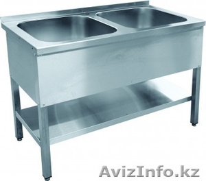 Ванны моечные цельнотянутые 2-х секционные.