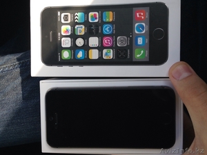 Iphone 5s, черный, 16гб, новый куплено 20.02.2014, с док.науишник,зарядка в комп - Изображение #1, Объявление #1068786