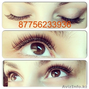 наращивание ресниц 3D в алматы