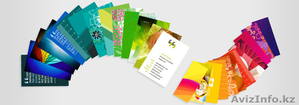 Изготовление цветных визиток 5 тенге - Изображение #1, Объявление #1195149