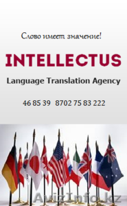 Бюро переводов Астана "Intellectus" - Изображение #1, Объявление #1116826