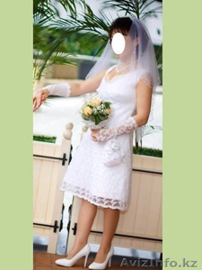 Продам свадебное платье, б/у, 8000 тенге - Изображение #2, Объявление #1242058
