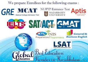 Подготовка к GRE,GMAT,MCAT, ЕНТ, КТА от Global Education.  - Изображение #1, Объявление #1491867