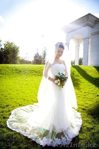 Продам свадебное платье футляр (русалочка) с фатиновым шлейфом - Изображение #2, Объявление #1504165