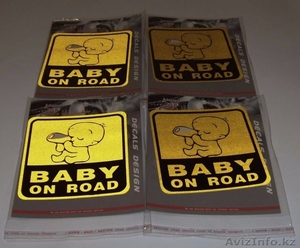 Распродажа - Светоотражающая прикольная наклейка "Baby on board" - Изображение #1, Объявление #1525826