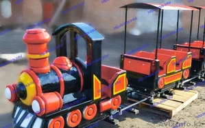 tfD R-KIDS: Детский аттракцион электрический паровоз/паровозик/поезд. KAP-001 - Изображение #1, Объявление #1553282