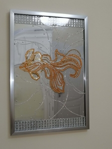 Зеркальная картина "Золотая рыбка в серебряном море" - Изображение #1, Объявление #1679238