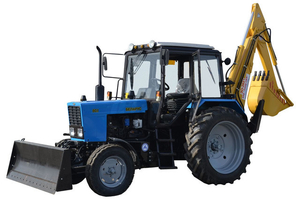 Экскаватор-бульдозер на базе трактора МТЗ