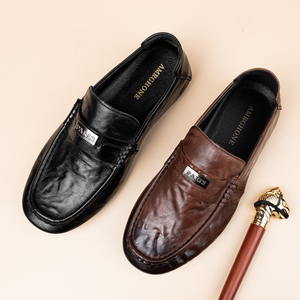 Китайские мужские туфли Верхний слой коровьей кожи