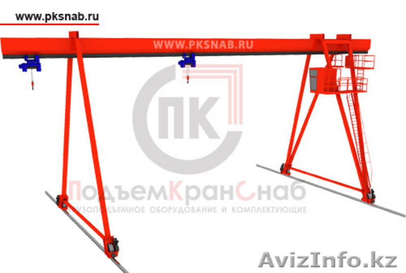 Кран-балка, кран двухбалочный, кран козловой, кран консольный, таль, редуктор, д - Изображение #2, Объявление #43764