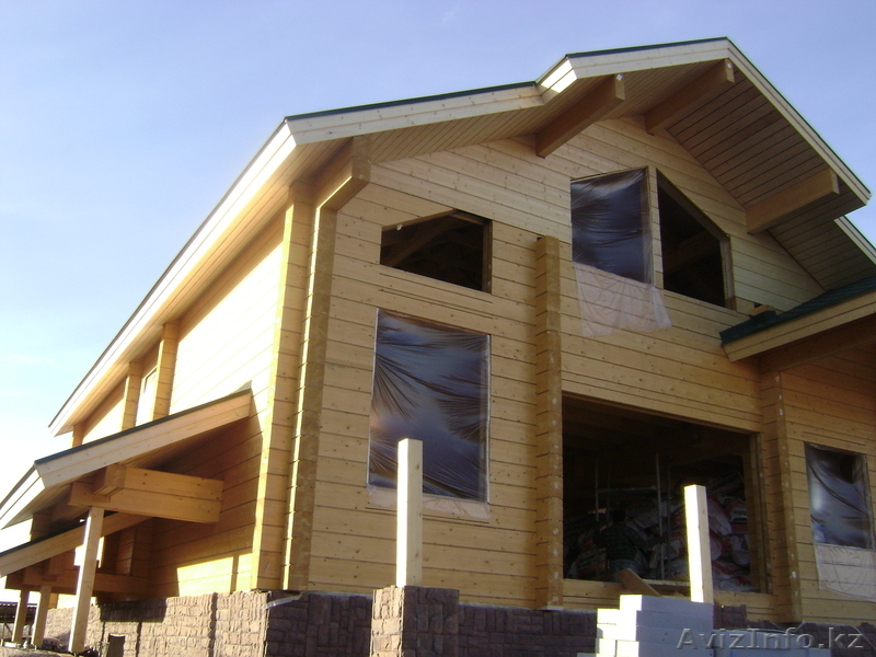 Строительство деревянных домов, брус клееный сосна, панельно-каркасные дома. - Изображение #2, Объявление #170332