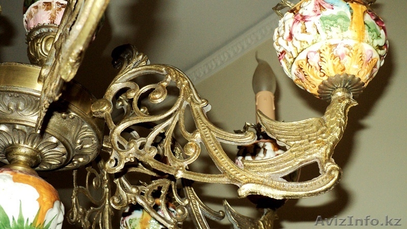 Люстра с майоликой  Каподимонте, 8 светильников - Изображение #2, Объявление #493219