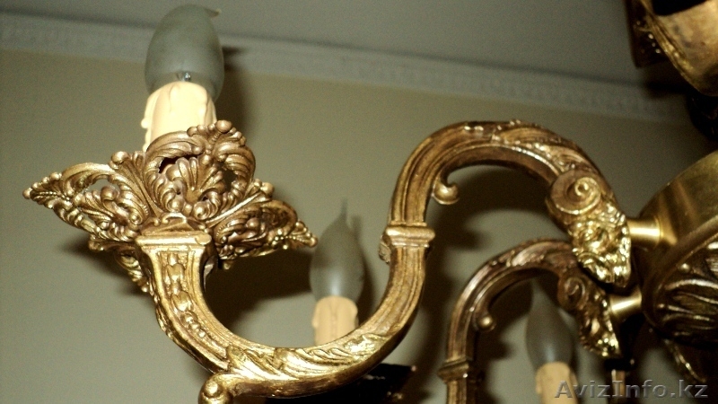 Антикварная итальянская бронзовая люстра - Изображение #5, Объявление #493213