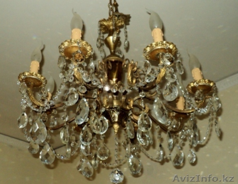 Хрустальная итальянская люстра начала ХХ века - Изображение #1, Объявление #493237