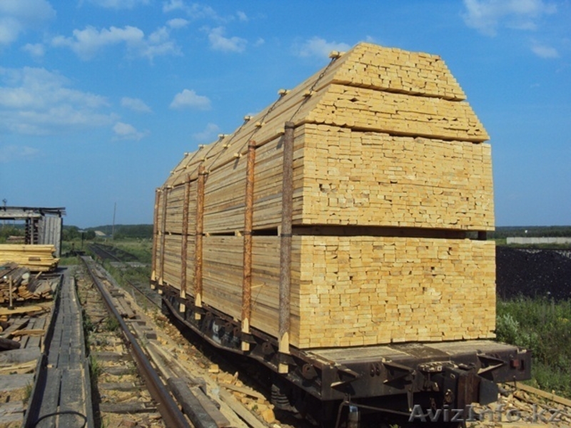Продажа доски обрезной, бруса в вагонном обьеме на экспорт из Росиии - Изображение #1, Объявление #516363