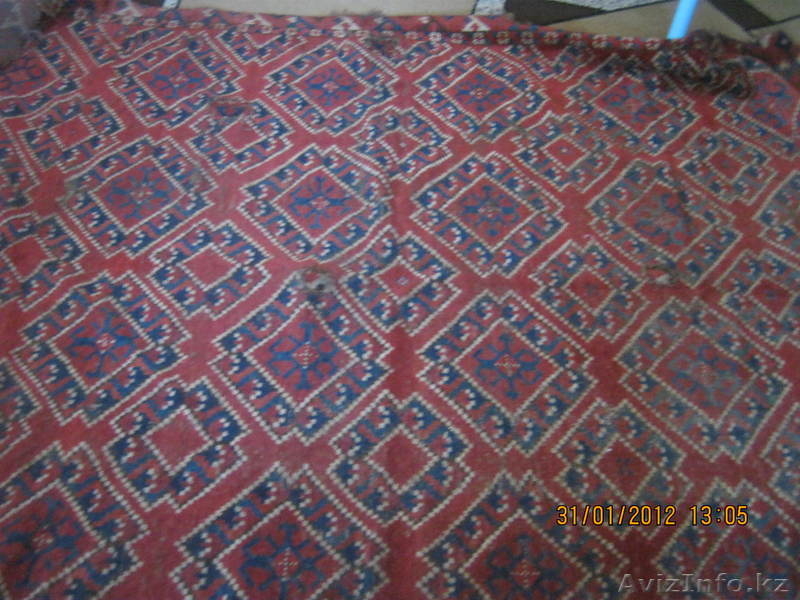 "Антиквариат" ковер, со времен Николаевских времен Царской Руси, 130 лет ковру  - Изображение #1, Объявление #518704