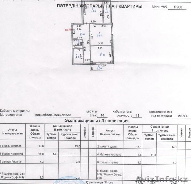 2-х км.кв-ра Иманова/Валиханова - Изображение #3, Объявление #700568