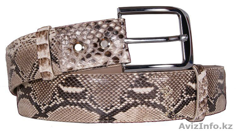РЕМЕНЬ ИЗ КОЖИ ПИТОНА - ручная работа, Италия. - Изображение #1, Объявление #710124