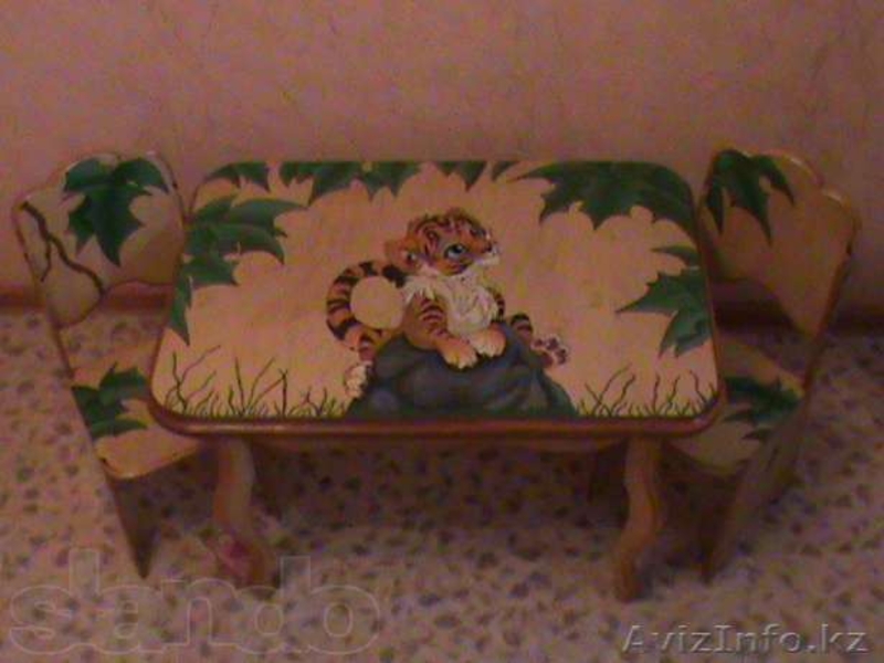 Детский столик и стульчики ручной работы - Изображение #1, Объявление #781331