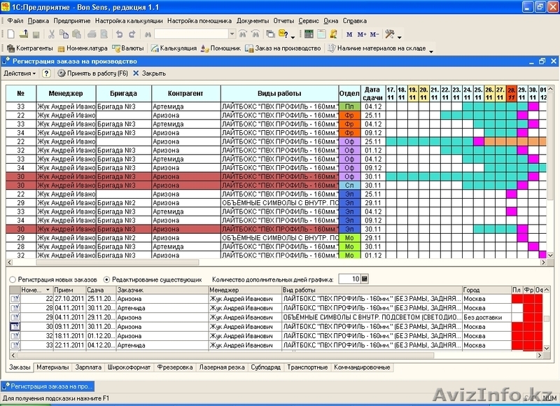 Программа «BON SENS» - Автоматизация производственного процесса наружной рекламы - Изображение #5, Объявление #806457