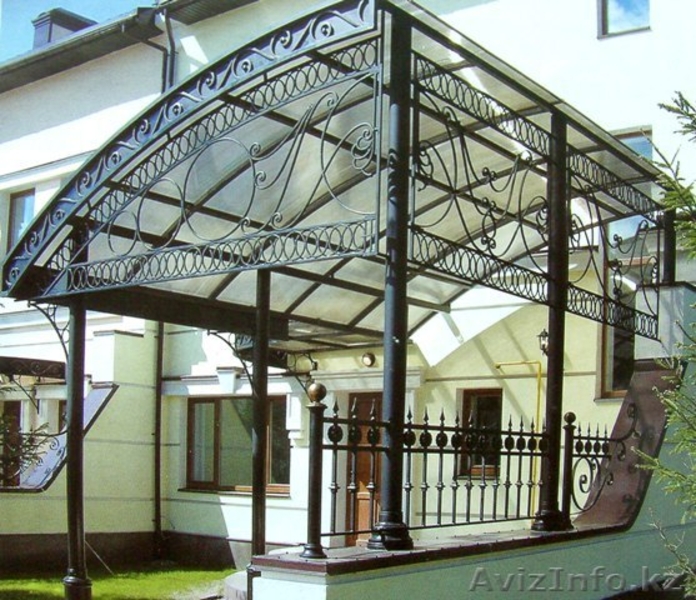 Кованые козырьки давно стали традиционным способом оформления парадного входа. - Изображение #2, Объявление #1046591