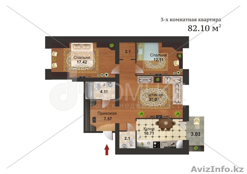 Улучшеная квартира в ЖК Алтын Босага. - Изображение #1, Объявление #1043990