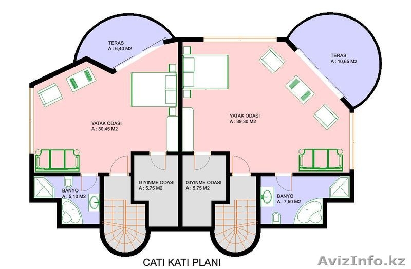 Трехэтажная вилла в Турции ,первая береговая линяя ,Армони Хоумс - Изображение #10, Объявление #1059588
