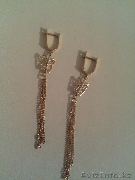 Продам срочно золотые серьги, цена снижена в 3 раза!! - Изображение #2, Объявление #1066346