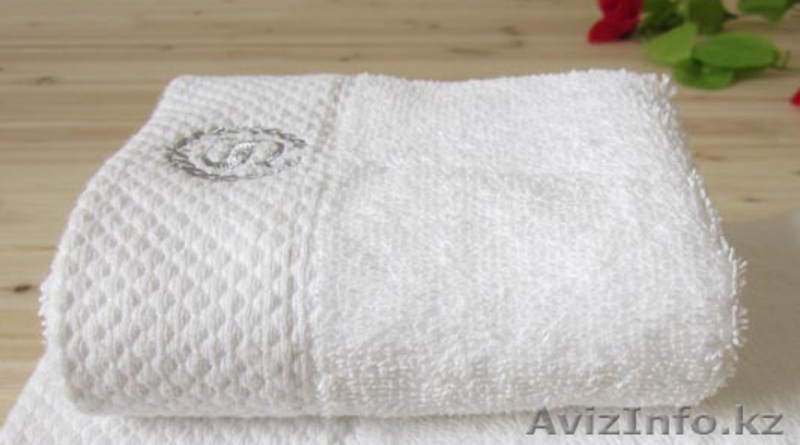 Махровое полотенце белое, гостиничного типа - Изображение #2, Объявление #1176385