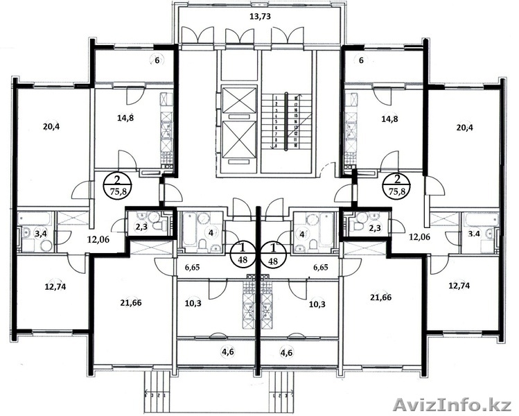* ЖК  "Аспан" 1ком.кв 48кв.м  - Изображение #2, Объявление #1189784