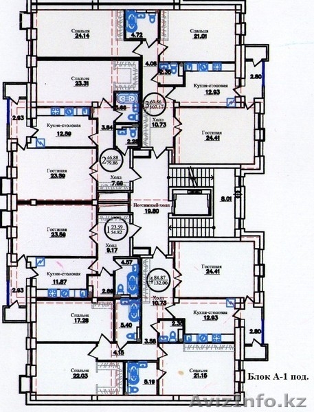 2 ком.кв 78 кв.м ЖК "Золотая миля" - Изображение #3, Объявление #1189731
