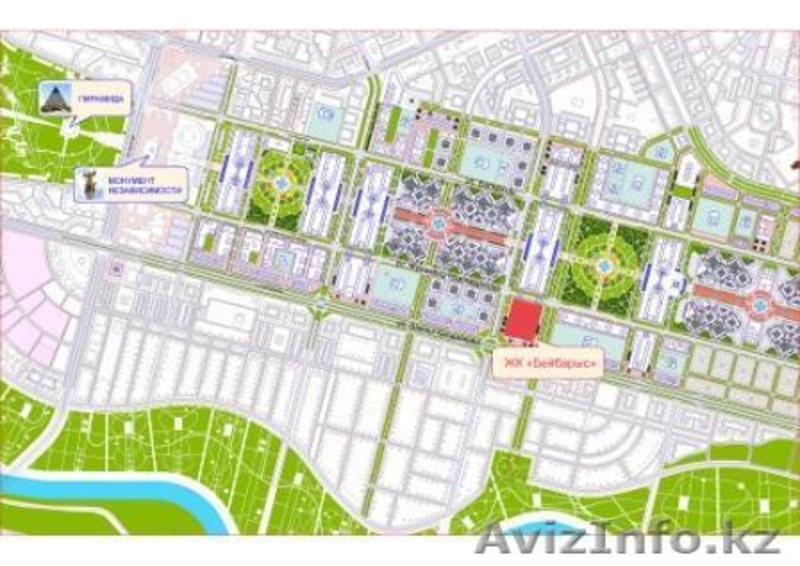2 ком.кв 64,22 кв.м ЖК "Бейбарыс" - Изображение #2, Объявление #1189729