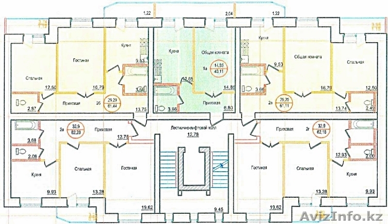 ЖК "Аниса-3"  2 ком.кв 62,28 кв.м  - Изображение #2, Объявление #1190023