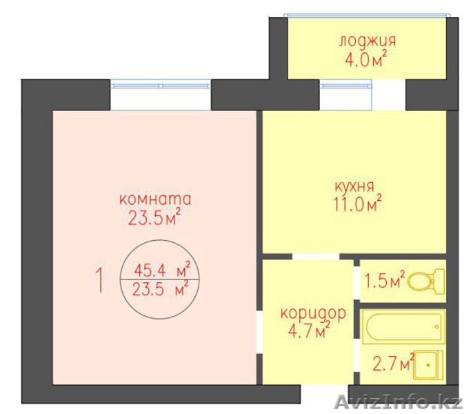 Жилой комплекс "7 палат" 1 ком. 45,4 кв. - Изображение #4, Объявление #1210691
