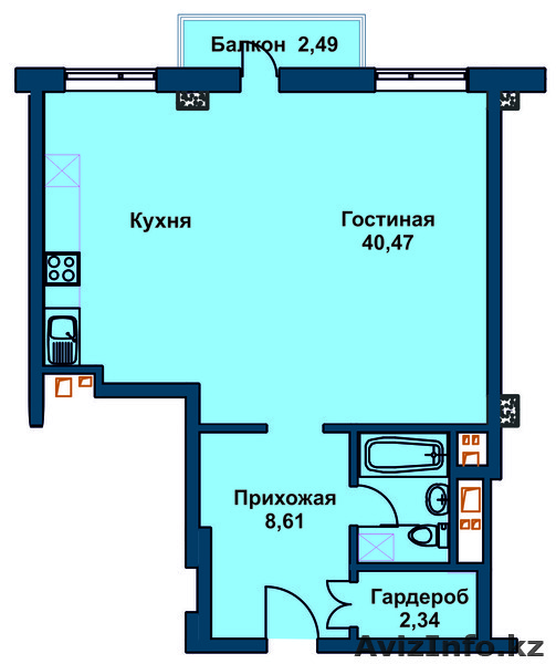 Жилой комплекс "Медина" 1 ком. 57,83 кв. - Изображение #2, Объявление #1210728