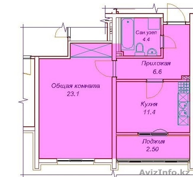 ЖК Аспан 1 ком 48 кв.м.   - Изображение #2, Объявление #1201135