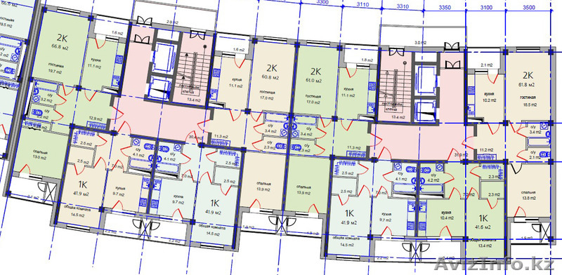 Жилой комплекс "Акерке 2" 2 ком. 61 кв. - Изображение #3, Объявление #1271714