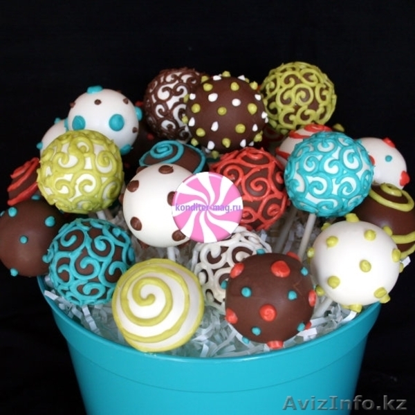 Маленькие тортики из бисквита на палочке. Cake pops - Изображение #1, Объявление #1382159