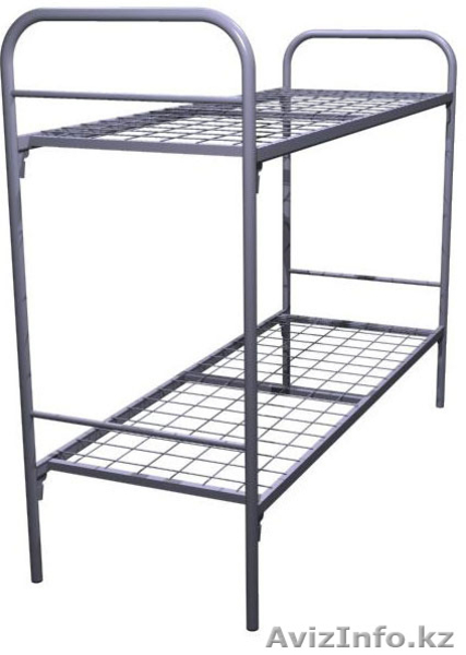 Кровати одноярусные металлические, кровати металлические двухъярусные, оптом - Изображение #1, Объявление #1425088
