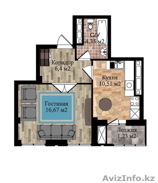 Продам 1 комн квартиру в ЖК Экспо Тауэрс - Изображение #2, Объявление #1498178