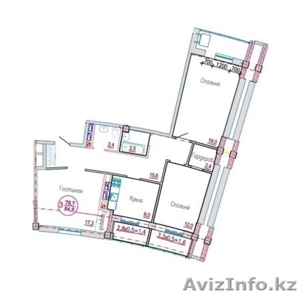 ЖК Жагалау 4! Трехкомнатная в Чистовой Отделке! - Изображение #1, Объявление #1495862