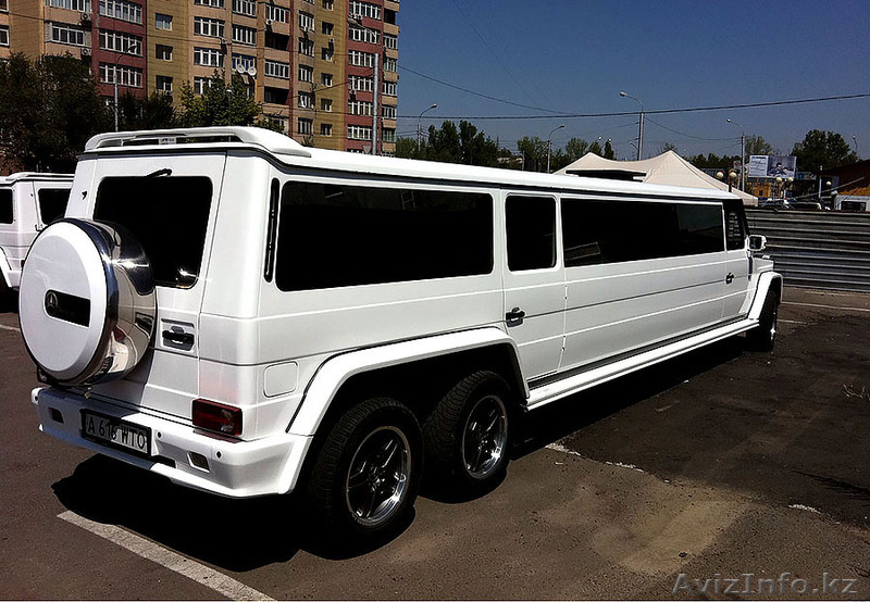 Прокат. От компании "7zvezd" белый лимузин Mercedes-Benz Gelandewagen - Изображение #2, Объявление #1493935