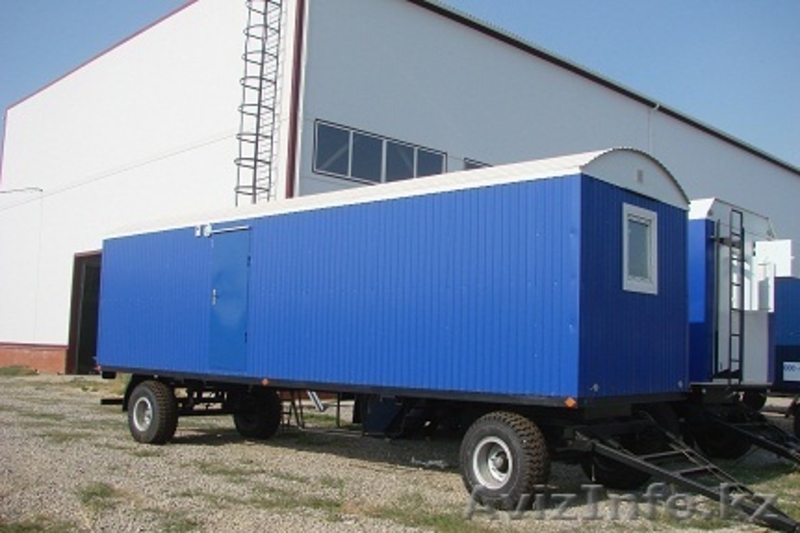 Вагон-дома, здания мобильные, вагон-дом на шасси. Прицепы НЕФАЗ. - Изображение #4, Объявление #1538031