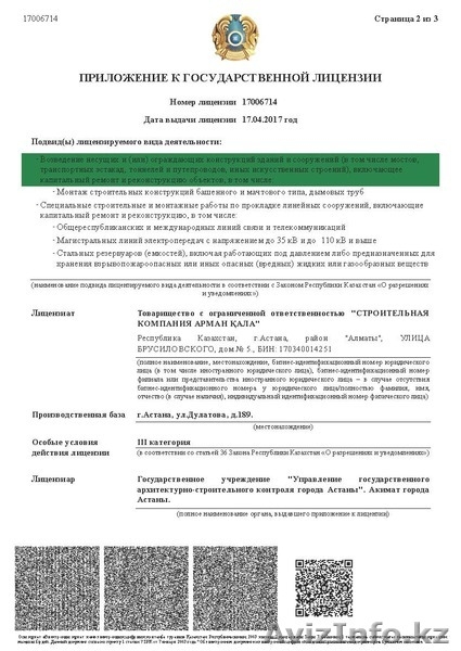 Продам тоо с лицензией 3 кат СМР  - Изображение #3, Объявление #1557310