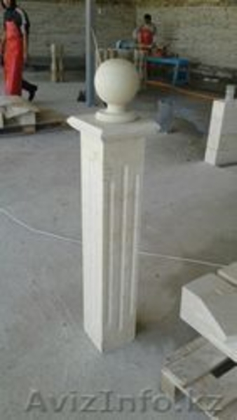 перила , тумбы ,  шары , подставки из травертина - Изображение #1, Объявление #1378887