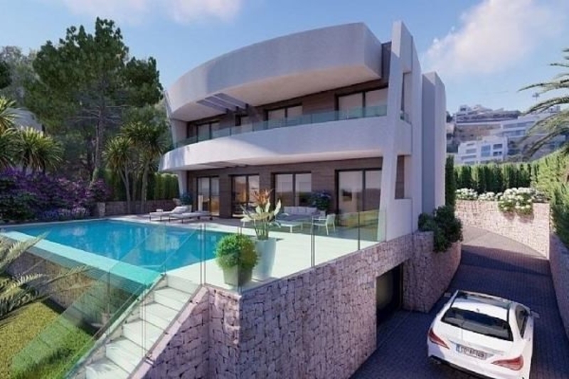 Новая вилла с видами на море от застройщика в Морайра,Коста Бланка,Испания - Изображение #1, Объявление #1689107