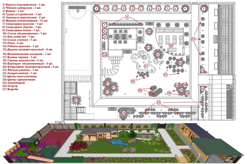 Ландшафтный дизайн с 3D визуализацией. - Изображение #5, Объявление #113338